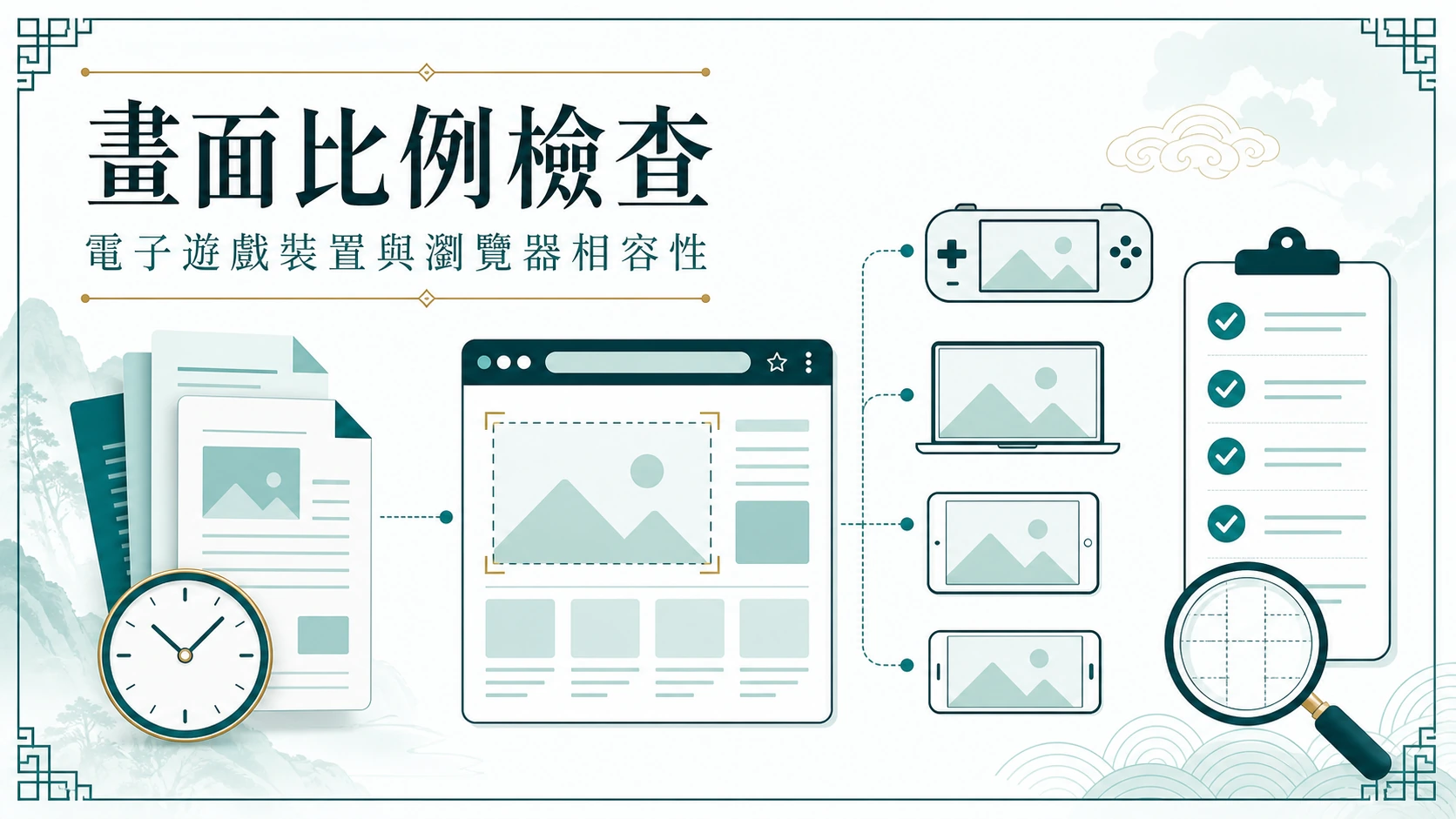畫面比例檢查資訊圖