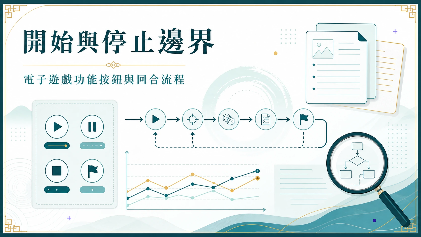 開始與停止邊界資訊圖