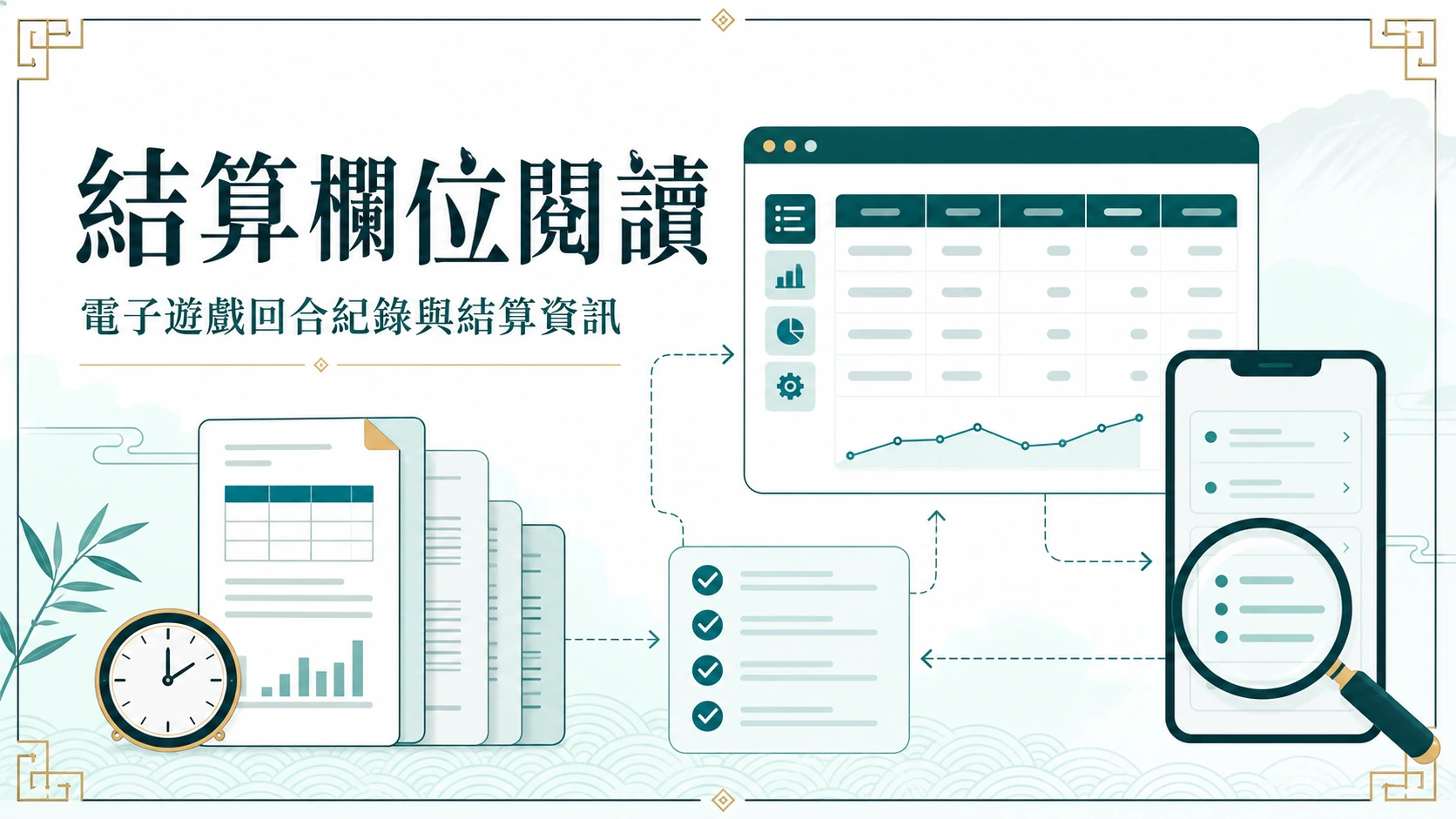 結算欄位閱讀資訊圖