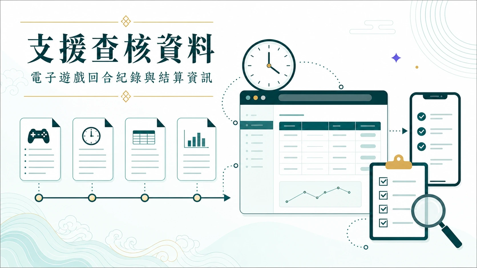 支援查核資料資訊圖