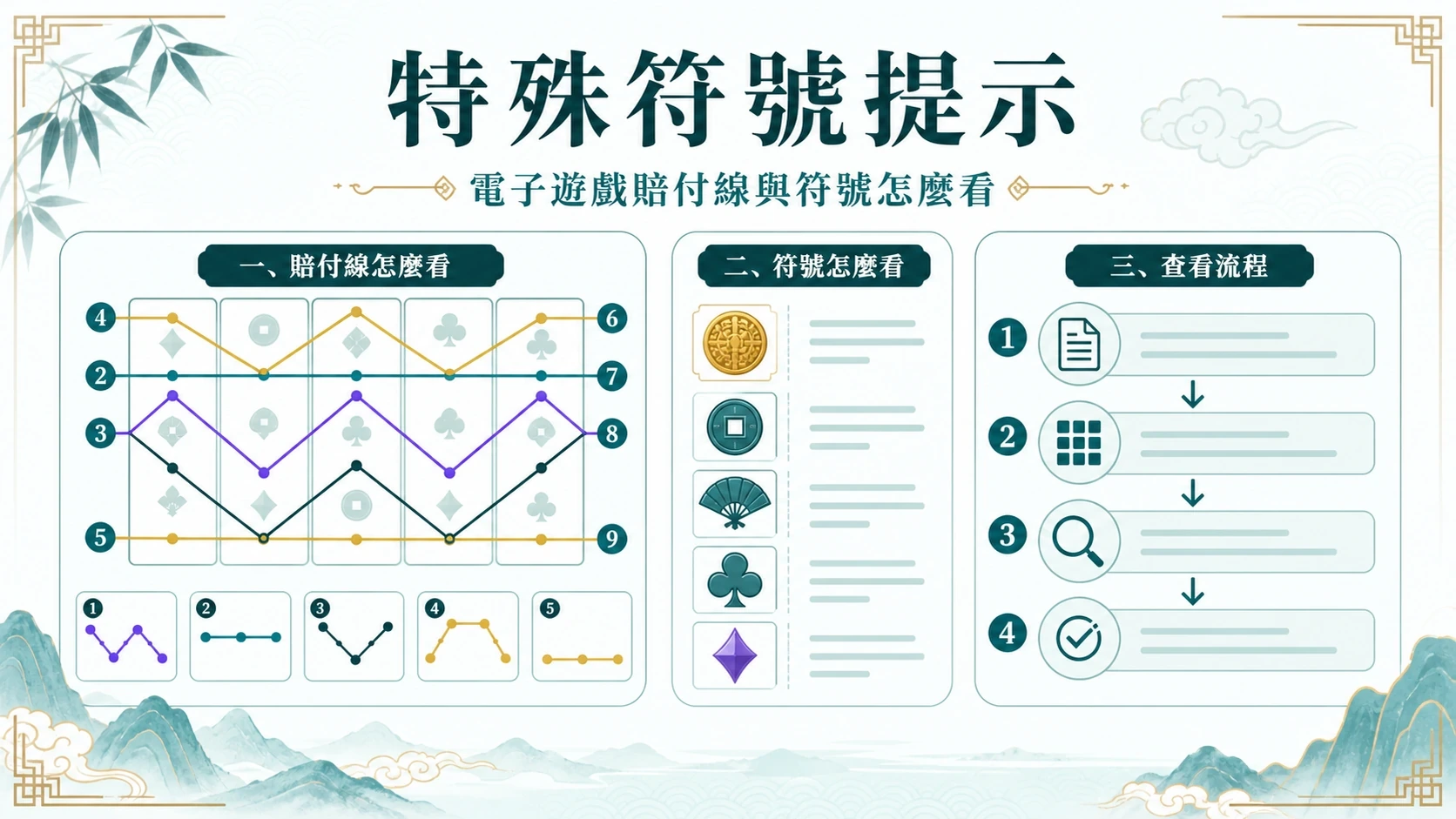 特殊符號提示資訊圖