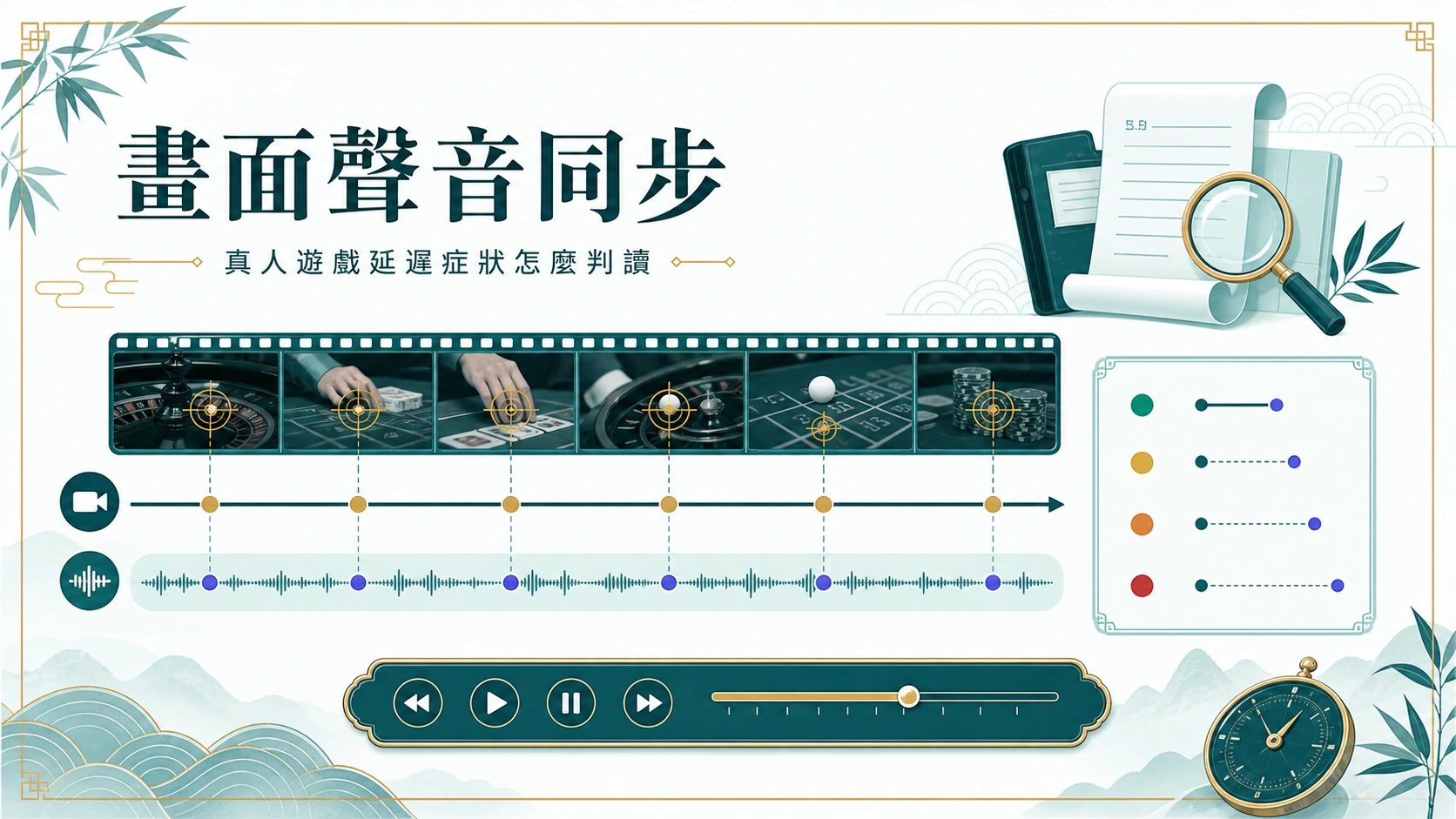 畫面聲音同步資訊圖